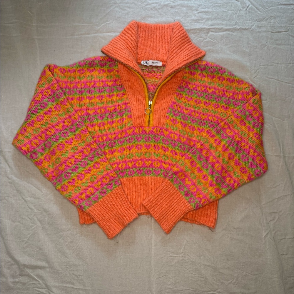 Zara Colorful Knit Women's Sweater